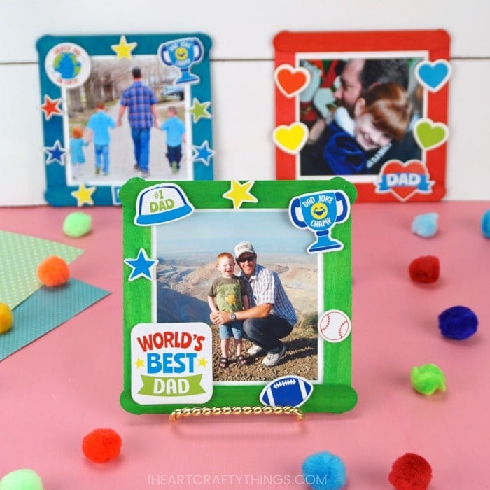 fathers day photo frame 1 Father's Day Crafts for Kids