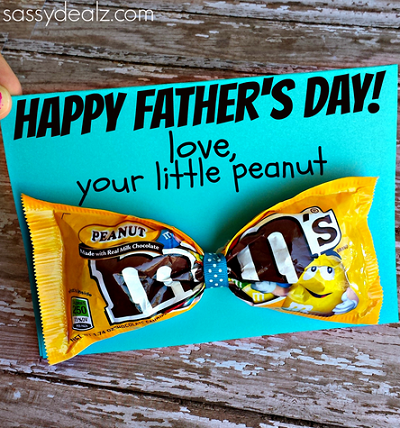 mm your little peanut fathers day card Father's Day Crafts for Kids