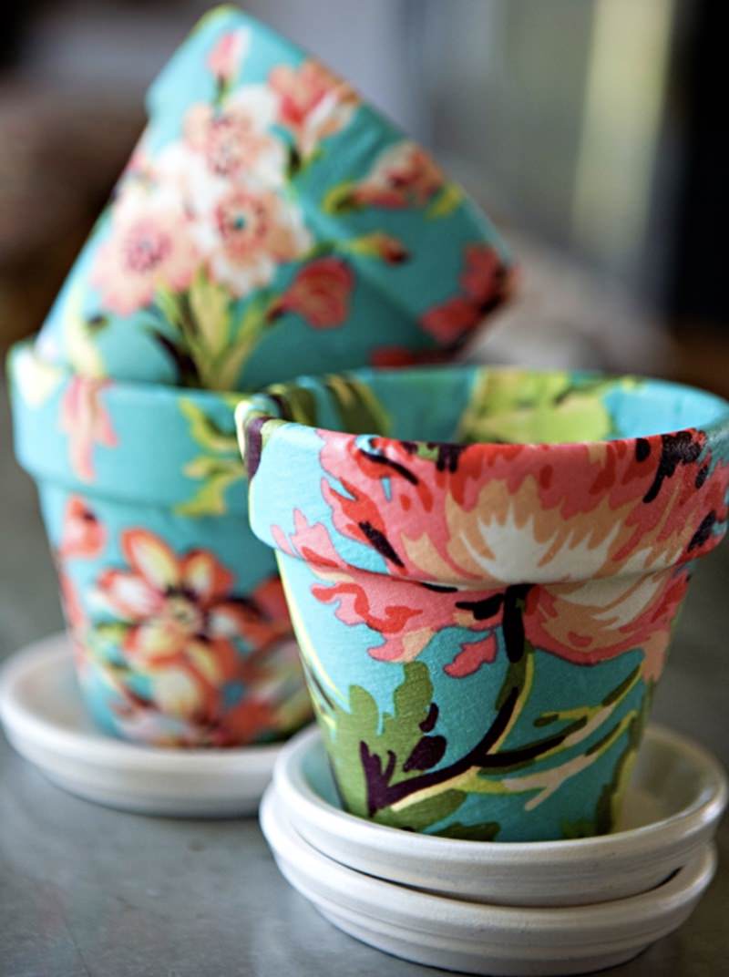 30 DIY Summer Craft Ideas Perfect for Adults 66 30 DIY Summer Craft Ideas Perfect for Adults DIY flower pot made with Mod Podge DIY Summer Craft Ideas