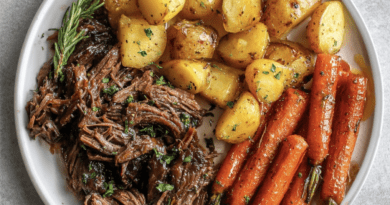 Pot Roast with Roasted Potatoes & Baby Carrots