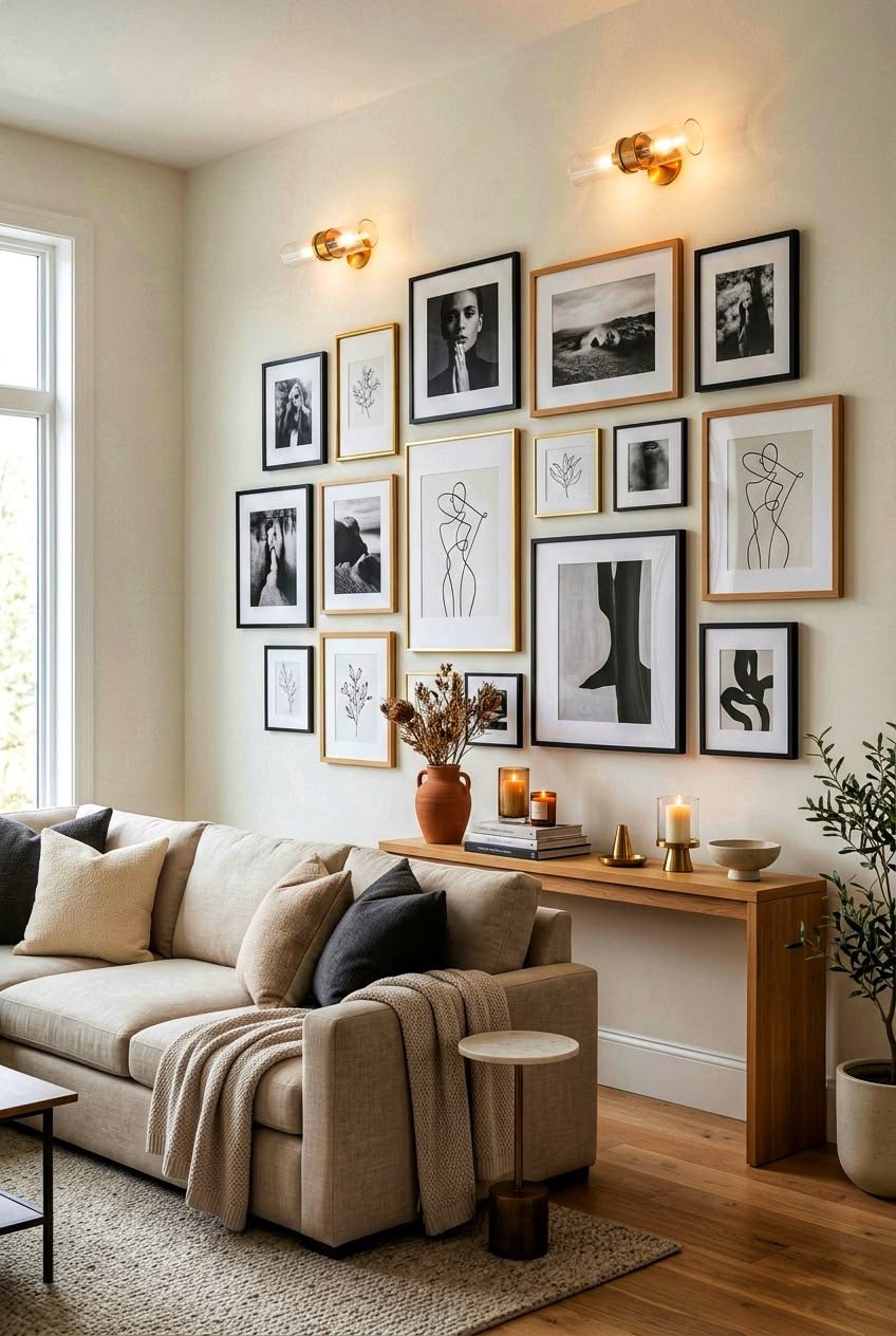 27 Living Room Gallery Wall Ideas That Look Designer 74 27 Living Room Gallery Wall Ideas That Look Designer living room gallery wallIMG 0790 Living Room Gallery Wall Ideas