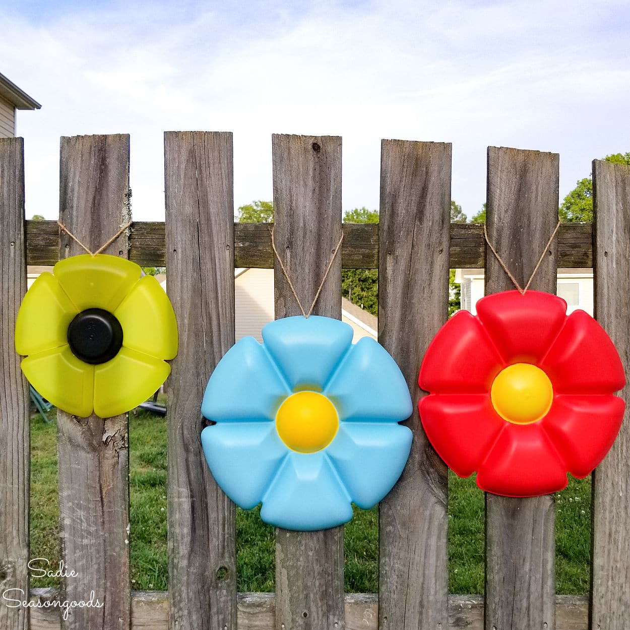 30 DIY Summer Craft Ideas Perfect for Adults 94 30 DIY Summer Craft Ideas Perfect for Adults whimsical garden decor from round plastic trays DIY Summer Craft Ideas