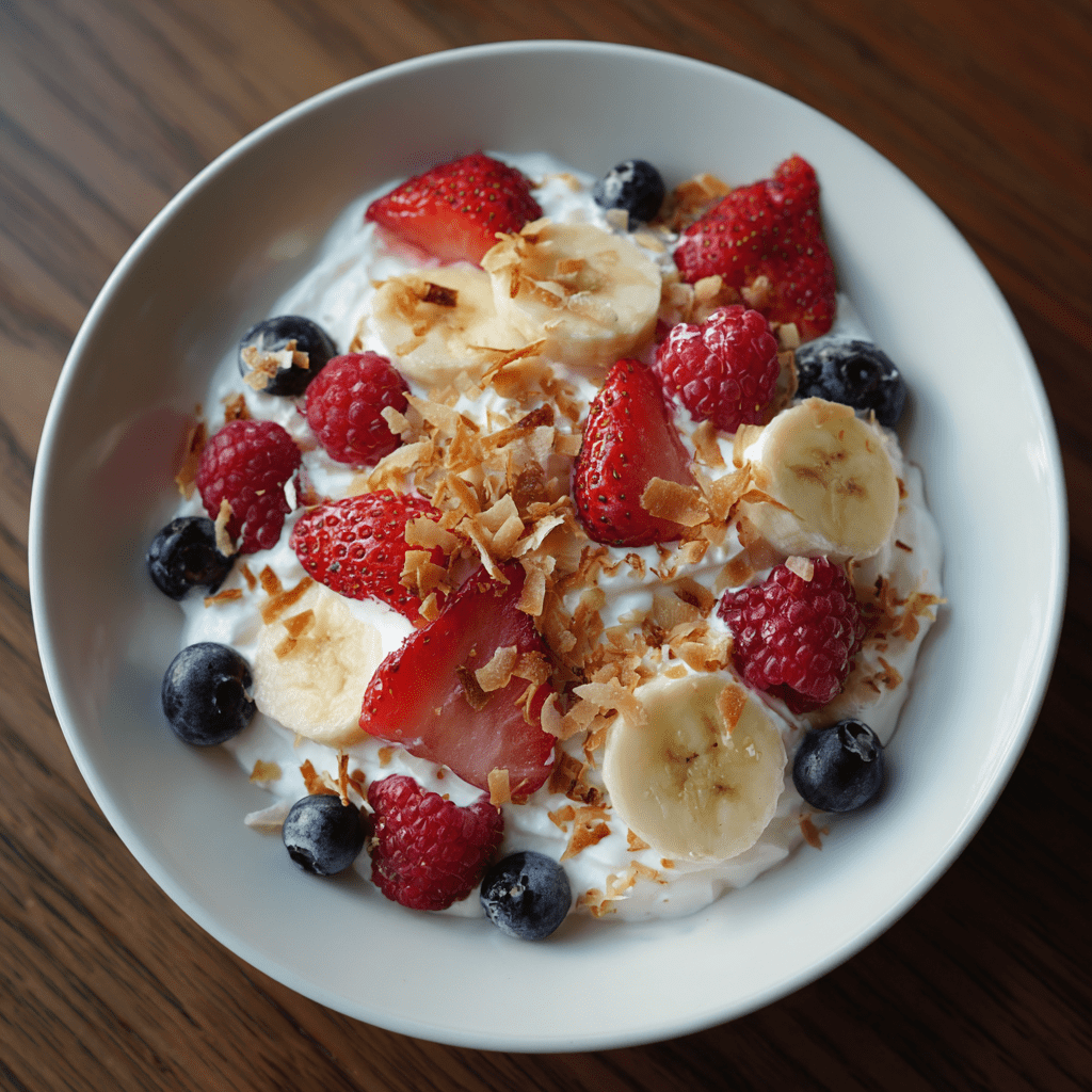 30 Yogurt Bowls You’ll Want to Make Every Single Day 82 30 Yogurt Bowls You’ll Want to Make Every Single Day yogurt bowl ideasepsteinl3 cottage cheese with sour cream berries and banana wit efb3847f 1599 4a1c b94f 3536bbef74a6 1 Yogurt Bowls