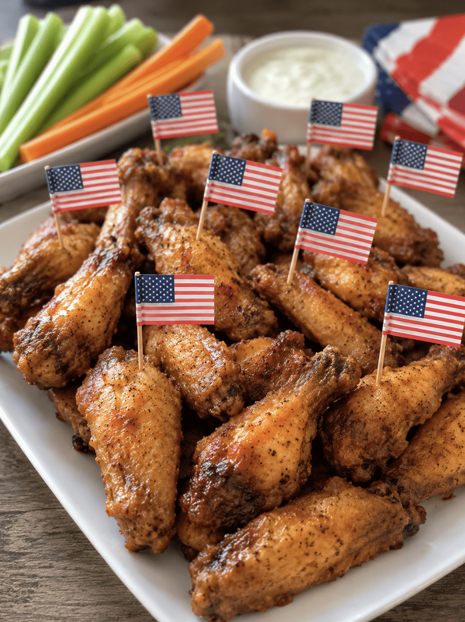 4th of july chicken wings 4th of July Appetizers