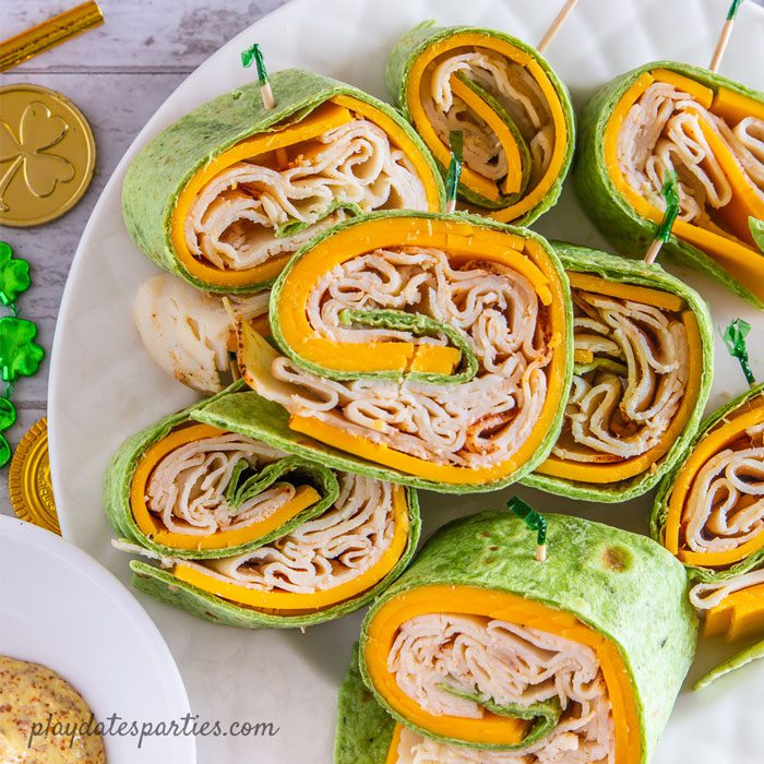 Chicken Cheddar Pinwheel Sandwiches In3 Pinwheel Sandwiches