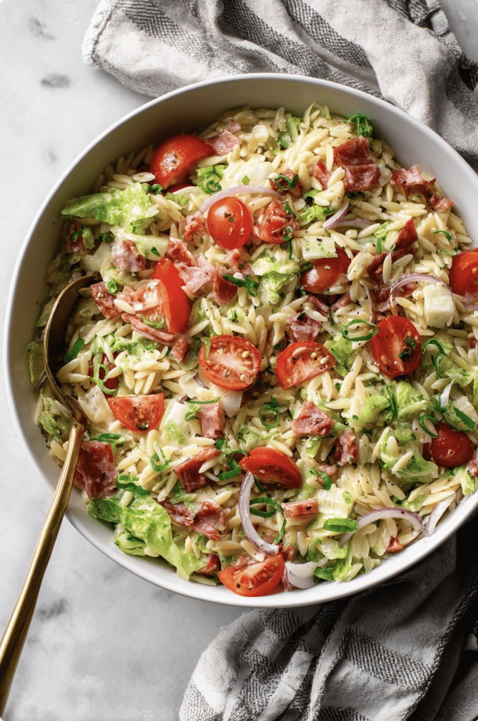 Creamy BLT Orzo Salad1 Creamy BLT Orzo Salad