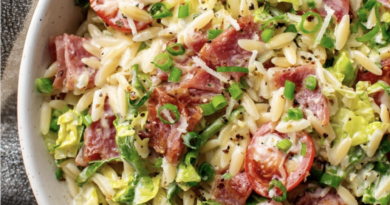 Creamy BLT Orzo Salad