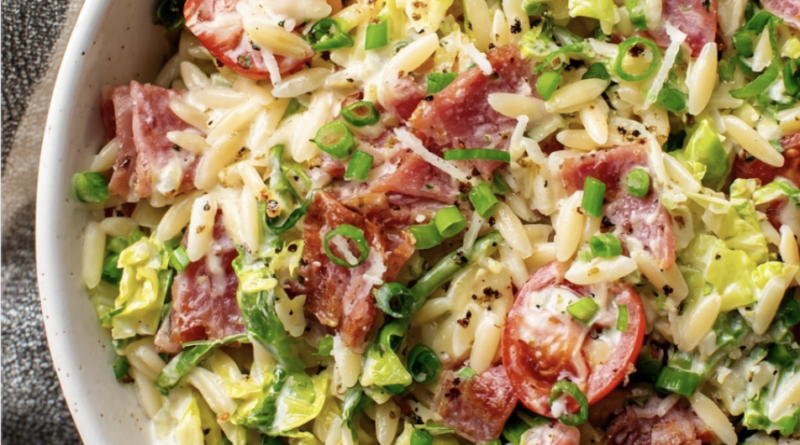 Creamy BLT Orzo Salad