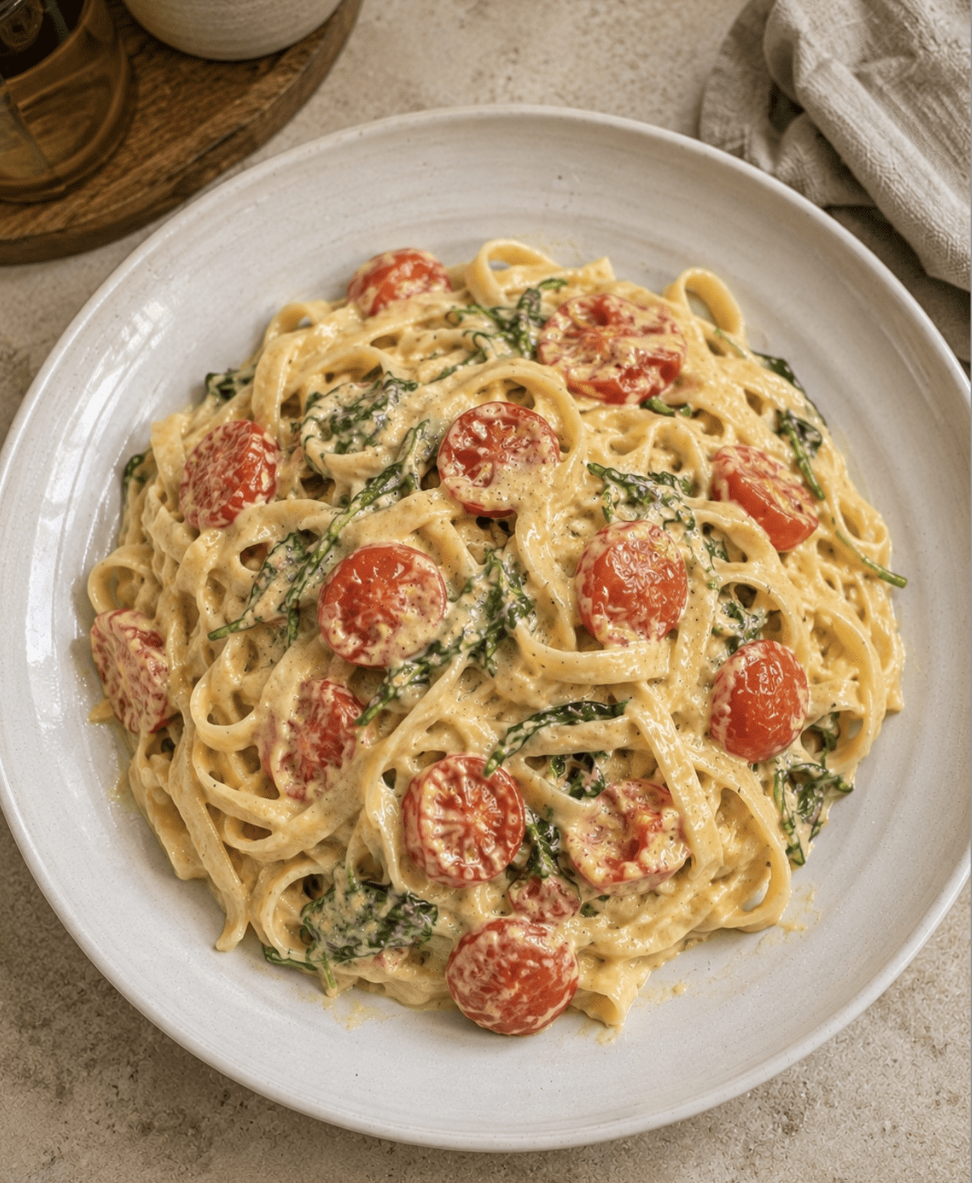 Creamy Tomato and Ricotta Tagliatelle