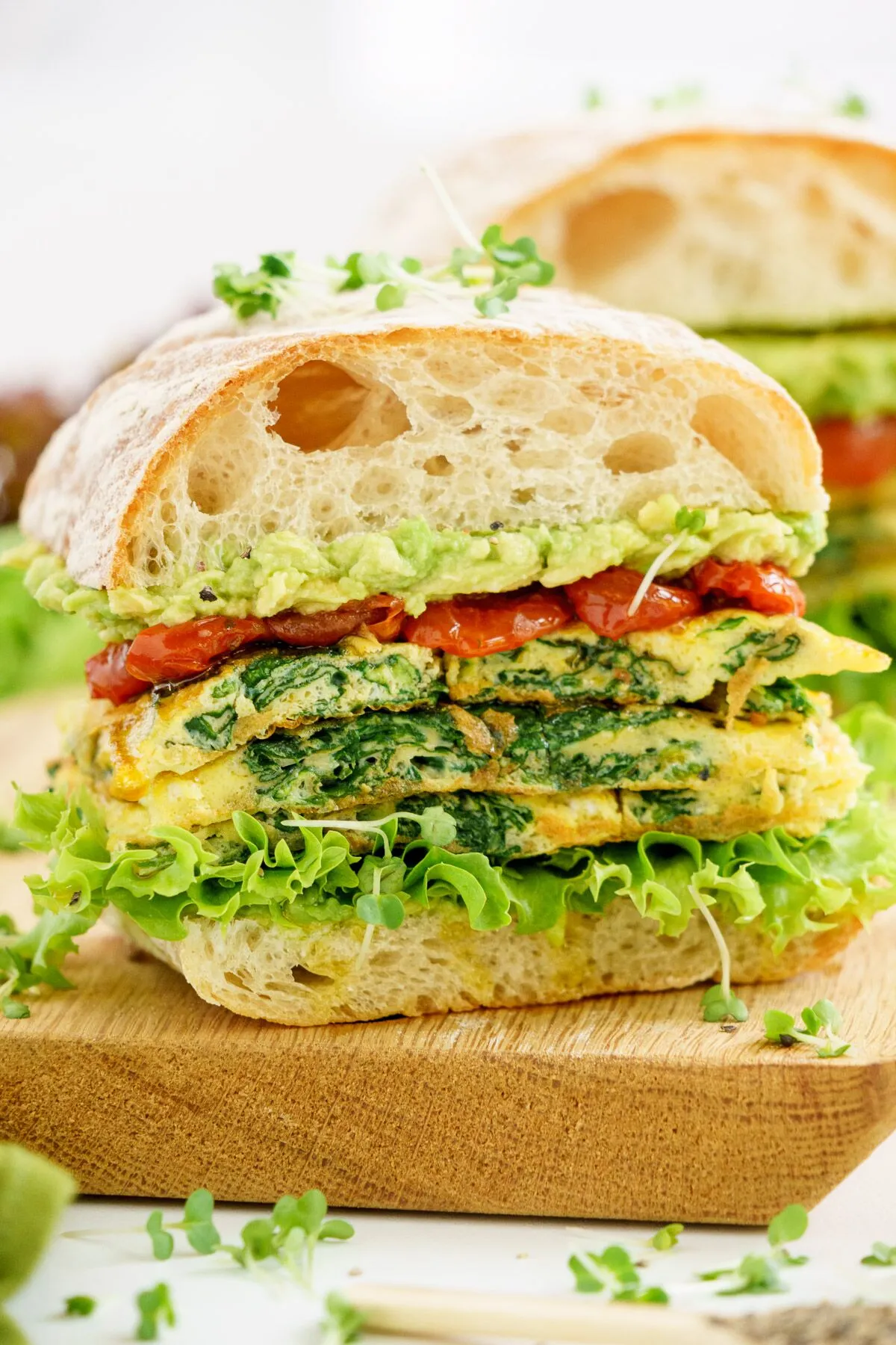 Frittata Sandwich main Healthy Breakfast Sandwiches