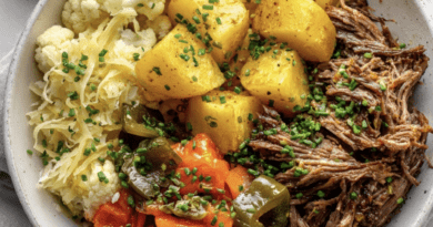 Italian Beef Veggie Bowl