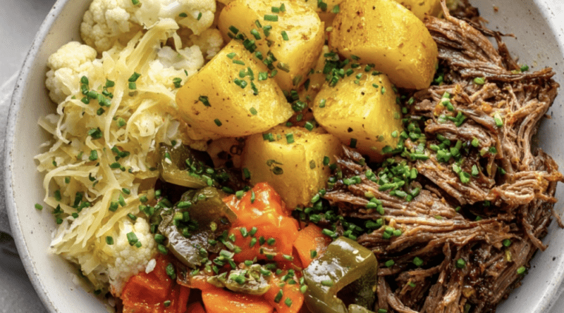 Italian Beef Veggie Bowl