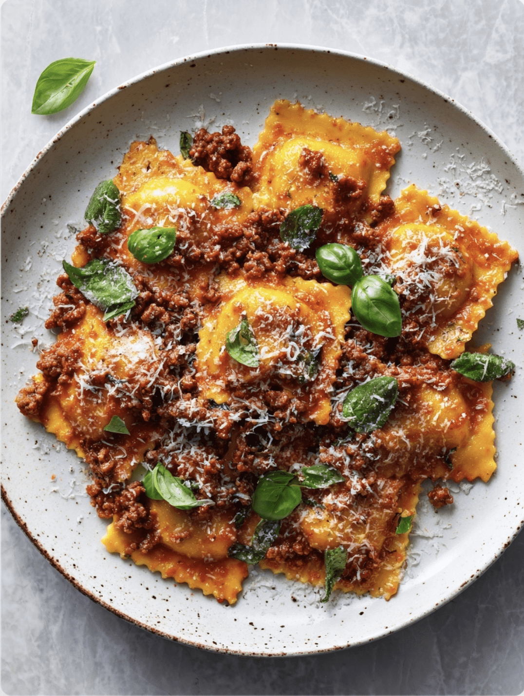Pumpkin Ravioli with Beef Ragu2 Pumpkin Ravioli with Beef Ragu