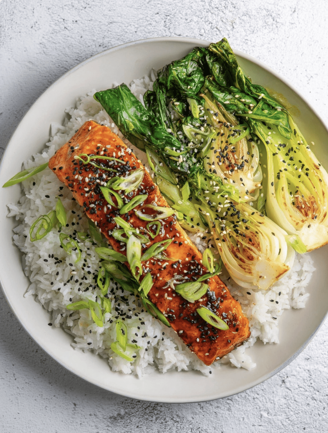 Sticky Sesame Salmon Rice Bowl Sticky Sesame Salmon Rice Bowl