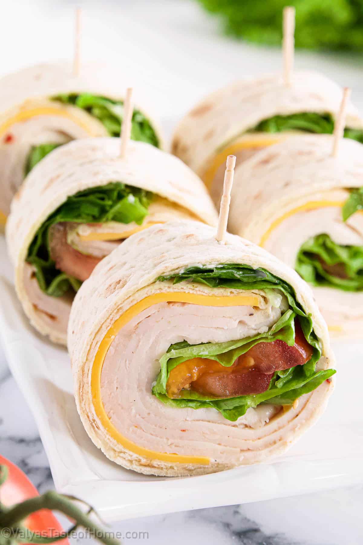 25 Pinwheel Recipes to try 43 25 Pinwheel Recipes to try Tortilla Turkey Pinwheels Appetizers 3