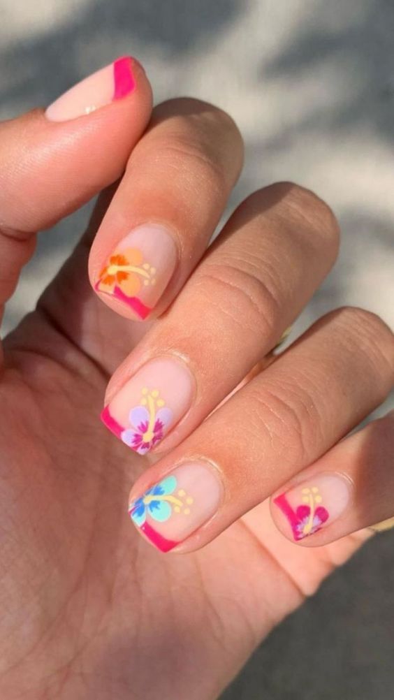 summer nail ideasShort nail designs French