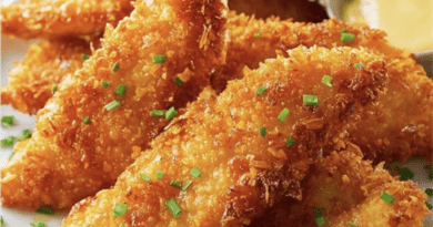 Crispy Cheese Crusted Chicken Tenders