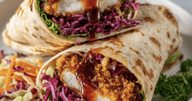 Crispy Hot Honey Chicken Wrap