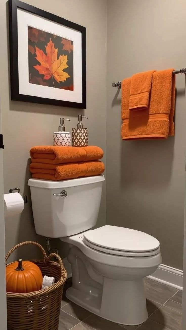 Fall Bathroom Decor Ideas1 Fall Bathroom Decor Ideas