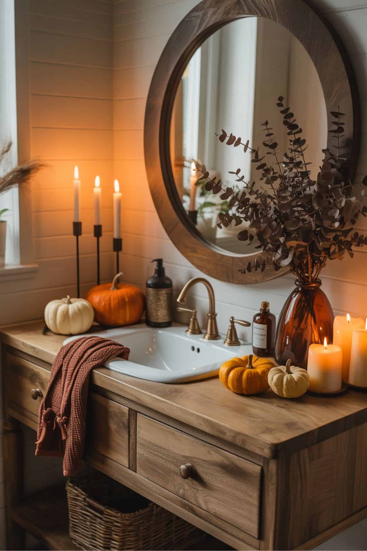 Fall Bathroom Decor Ideas16 Fall Bathroom Decor Ideas