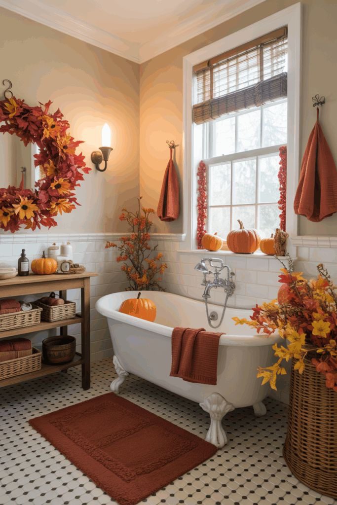 Fall Bathroom Decor Ideas24 Fall Bathroom Decor Ideas