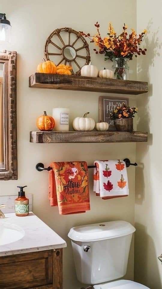 Fall Bathroom Decor Ideas5 Fall Bathroom Decor Ideas
