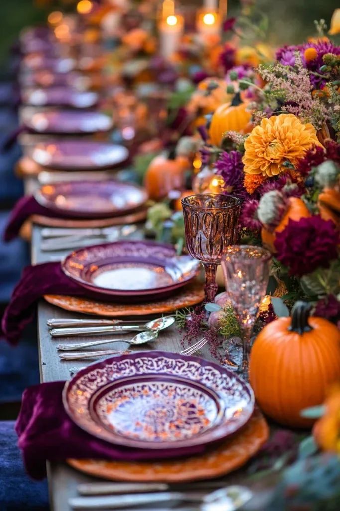 Fall Entryway Decor Ideas32 Fall Table Decor Ideas
