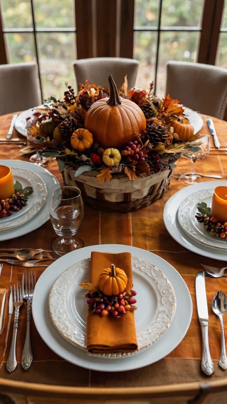 Fall Entryway Decor Ideas9 Fall Table Decor Ideas