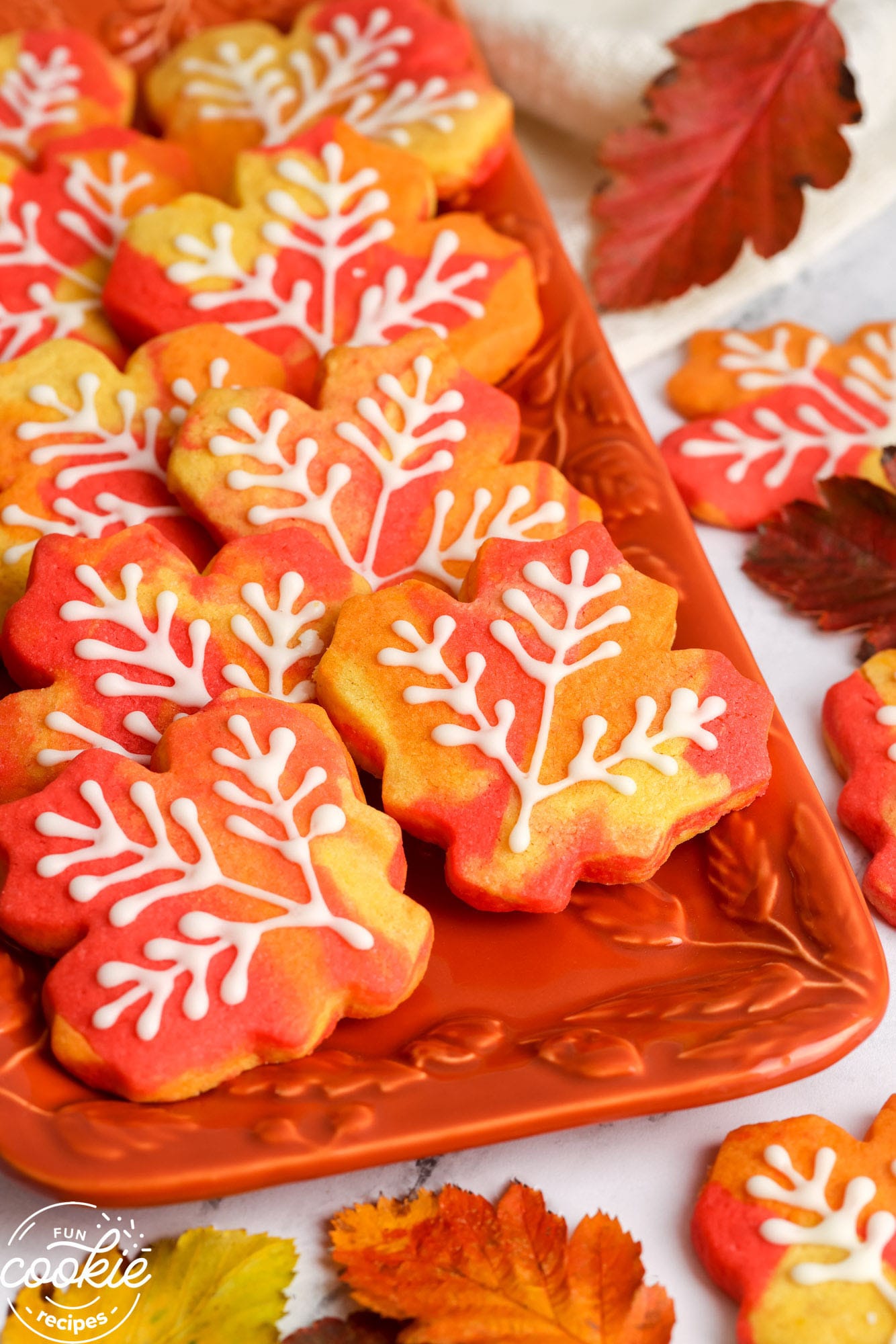 Fall Leaf Sugar Cookies 1 Fall Cookie Recipes