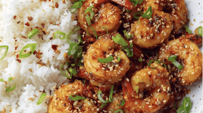 Kung Pao Shrimp Rice Bowl
