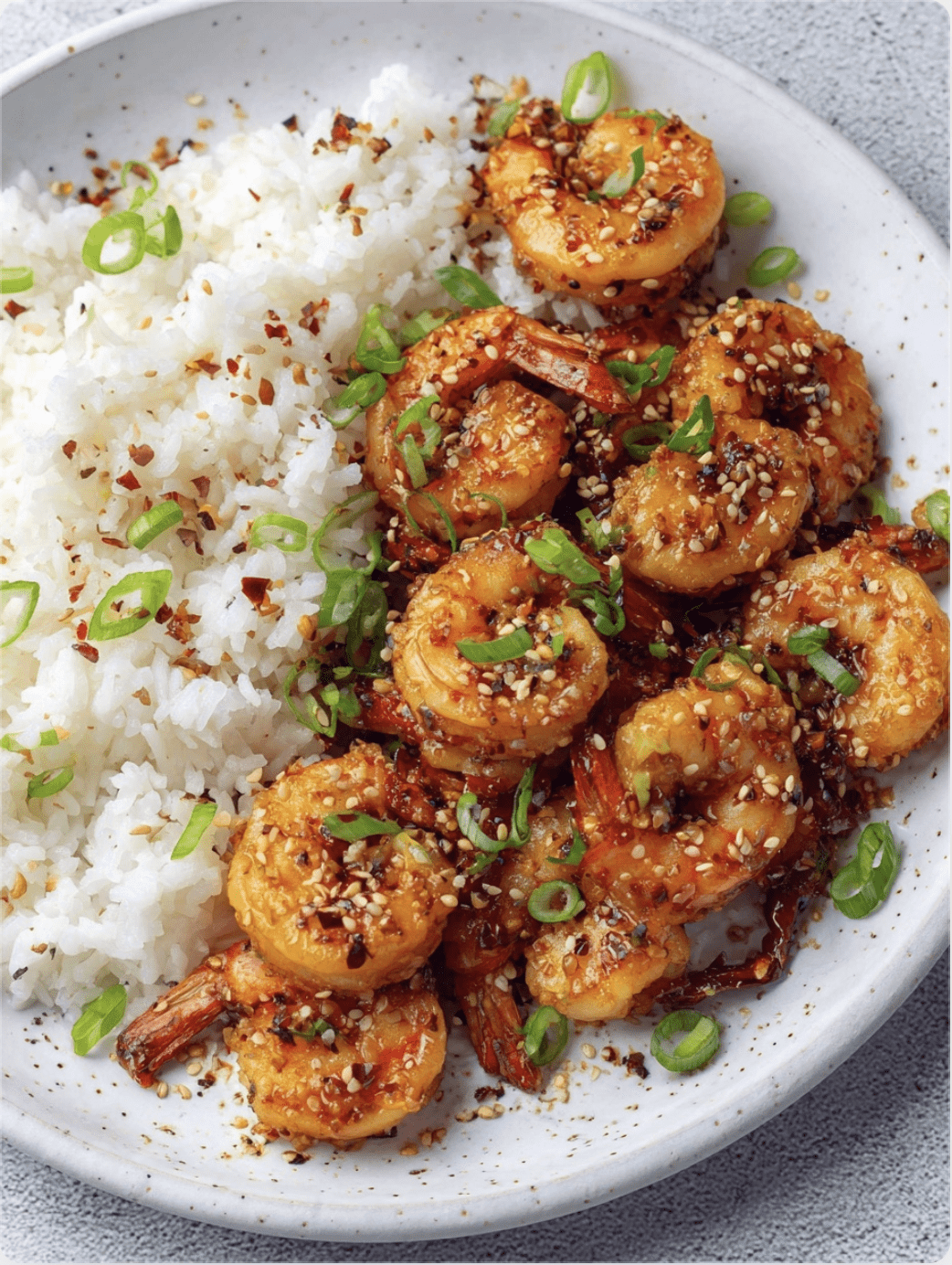 Kung Pao Shrimp Rice Bowl Kung Pao Shrimp Rice Bowl