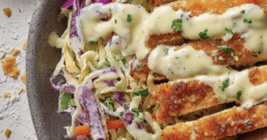 Parmesan Ranch Chicken Slaw Bowl