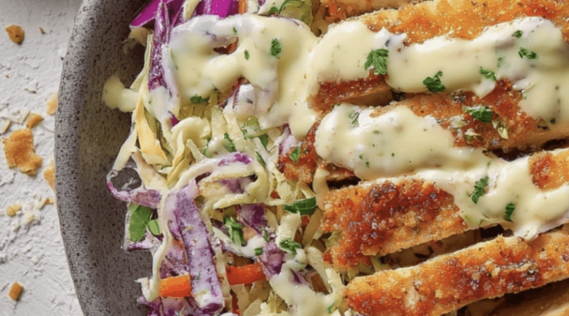 Parmesan Ranch Chicken Slaw Bowl