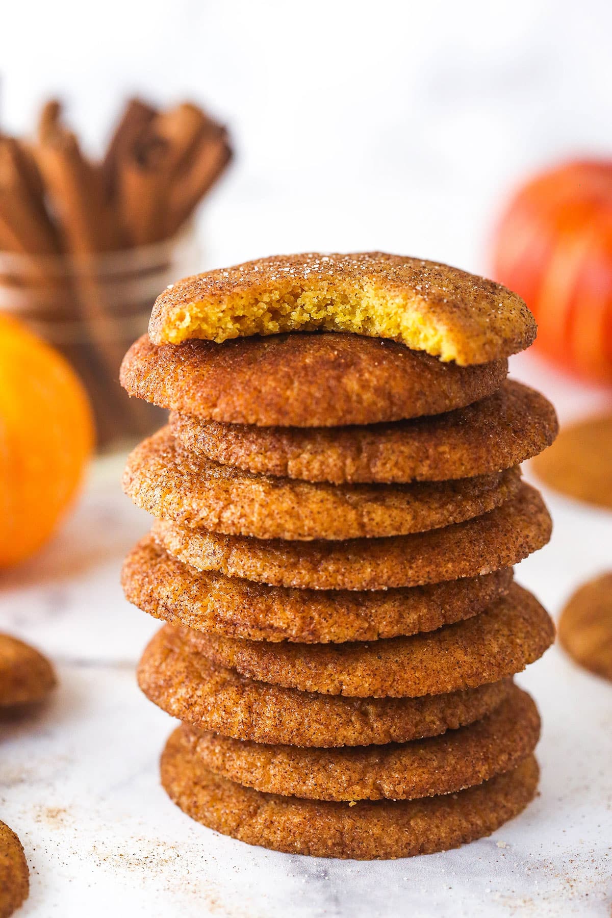 Pumpkin Snickerdoodles5 Fall Cookie Recipes