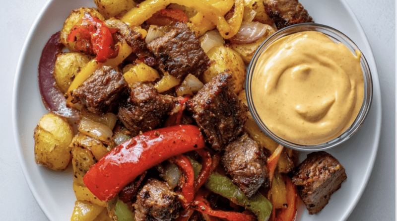 Smoky Steak Bites with Patatas Bravas