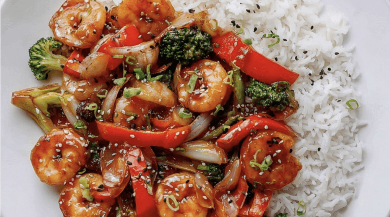 Sweet and Sour Shrimp Stir Fry2