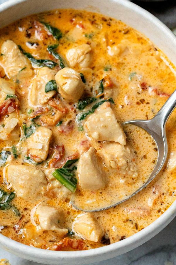 chicken soup in a bowl 600x900 1 Cozy Soup Recipes