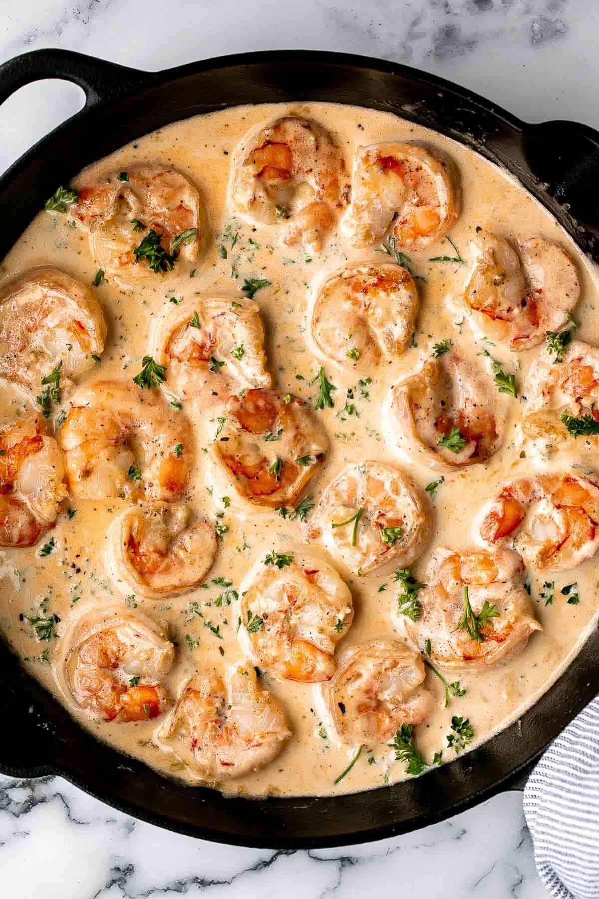 creamy garlic shrimp 01 Fall Dinner Recipes