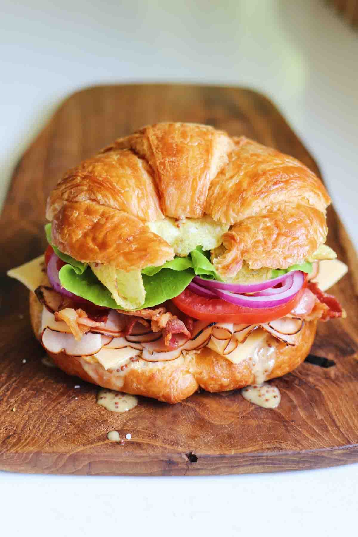 turkey croissant sandwich grilled cheese social 8 Croissant Sandwiches