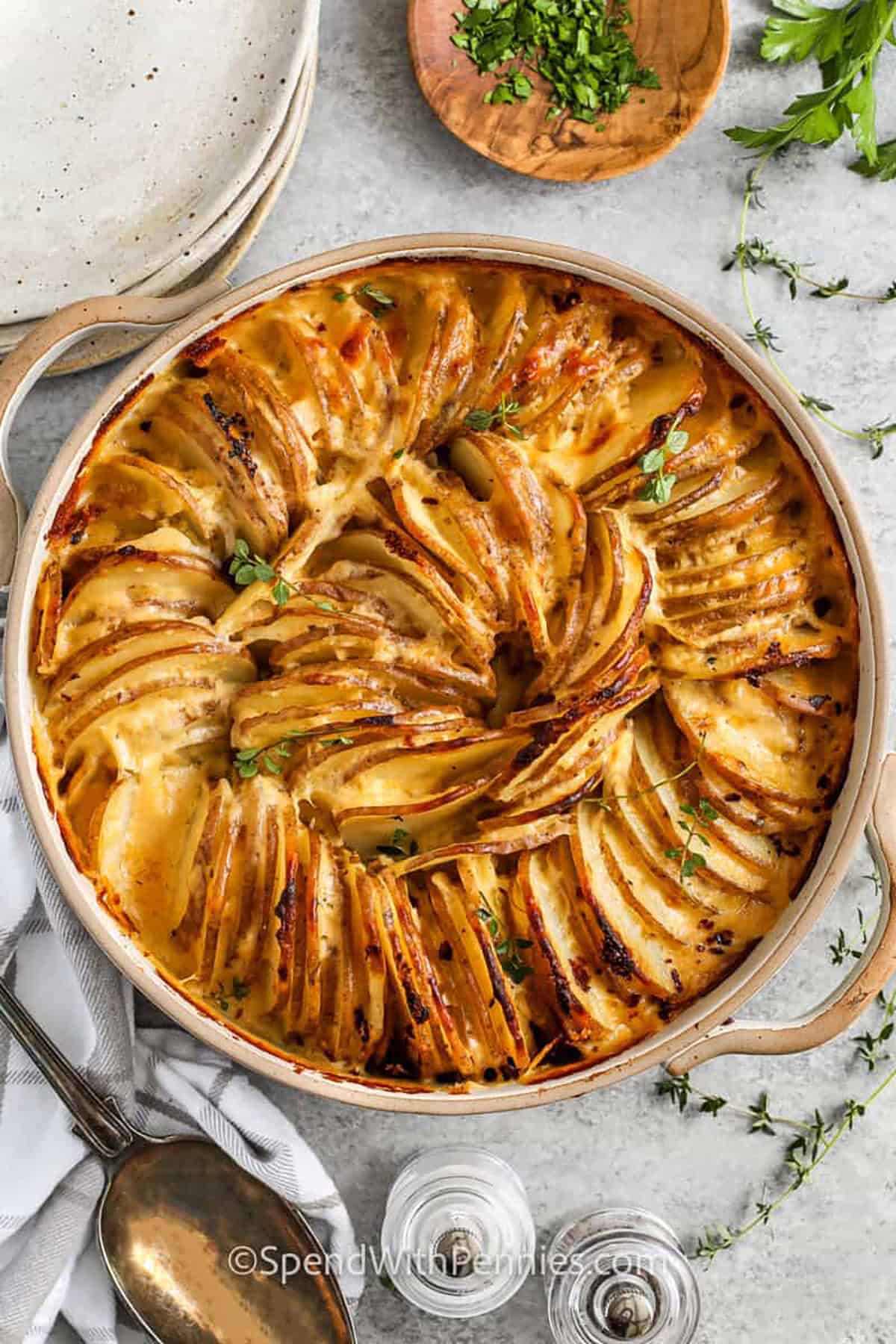 24 Best Thanksgiving Sides You'll Make Every Year 72 24 Best Thanksgiving Sides You'll Make Every Year 1200 Potatoes Au Gratin 3 SpendWithPennies Thanksgiving Sides
