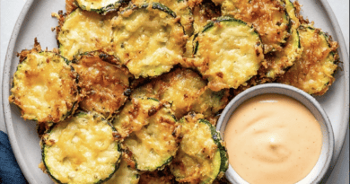 Air Fryer Zucchini Parmesan Rounds