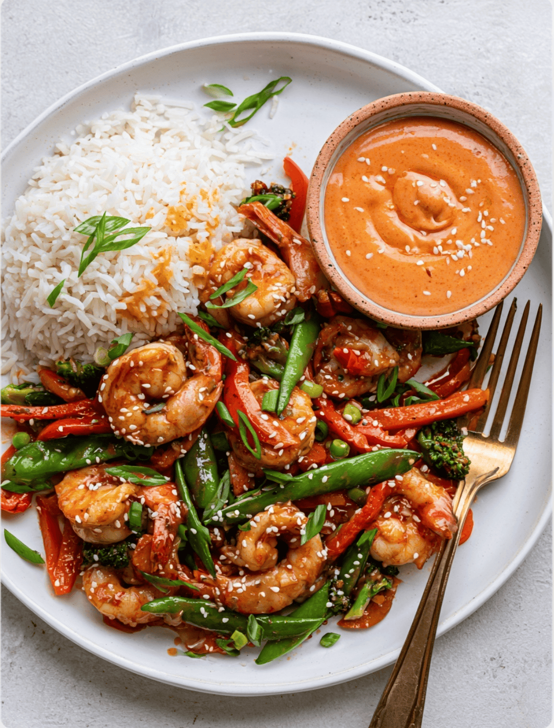 Bang Bang Shrimp Stir Fry with Rice1 Bang Bang Shrimp Stir Fry with Rice