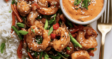 Bang Bang Shrimp Stir Fry with Rice