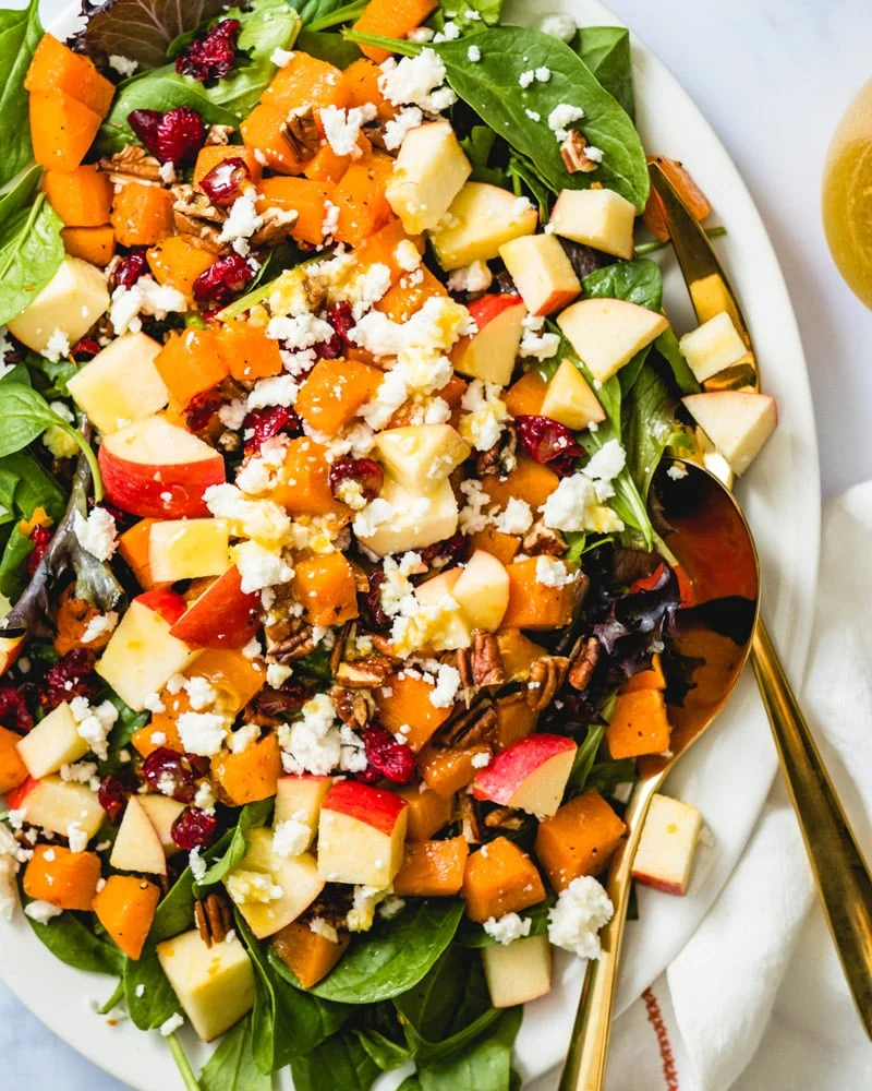 24 Best Thanksgiving Sides You'll Make Every Year 56 24 Best Thanksgiving Sides You'll Make Every Year Butternut Squash Salad 015 Thanksgiving Sides
