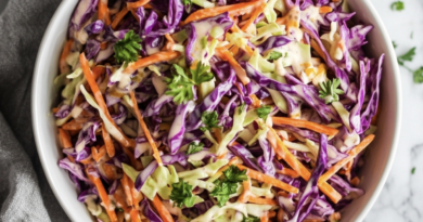 Creamy Cabbage Carrot Slaw