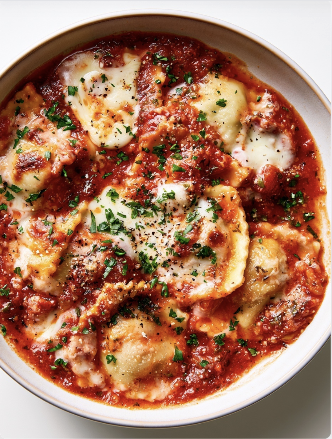 Cheesy Baked Ravioli2 Cheesy Baked Ravioli