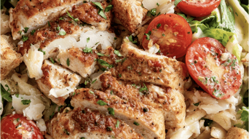 Chicken Caesar Pasta Salad