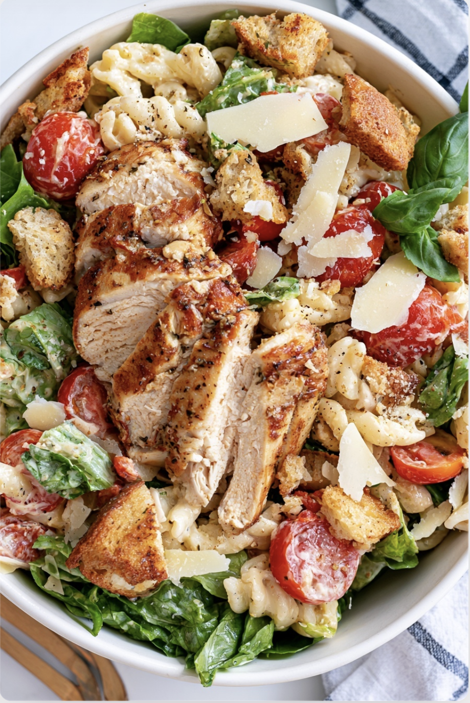 Chicken Caesar Pasta Salad 6 Chicken Caesar Pasta Salad Chicken Caesar Pasta Salad