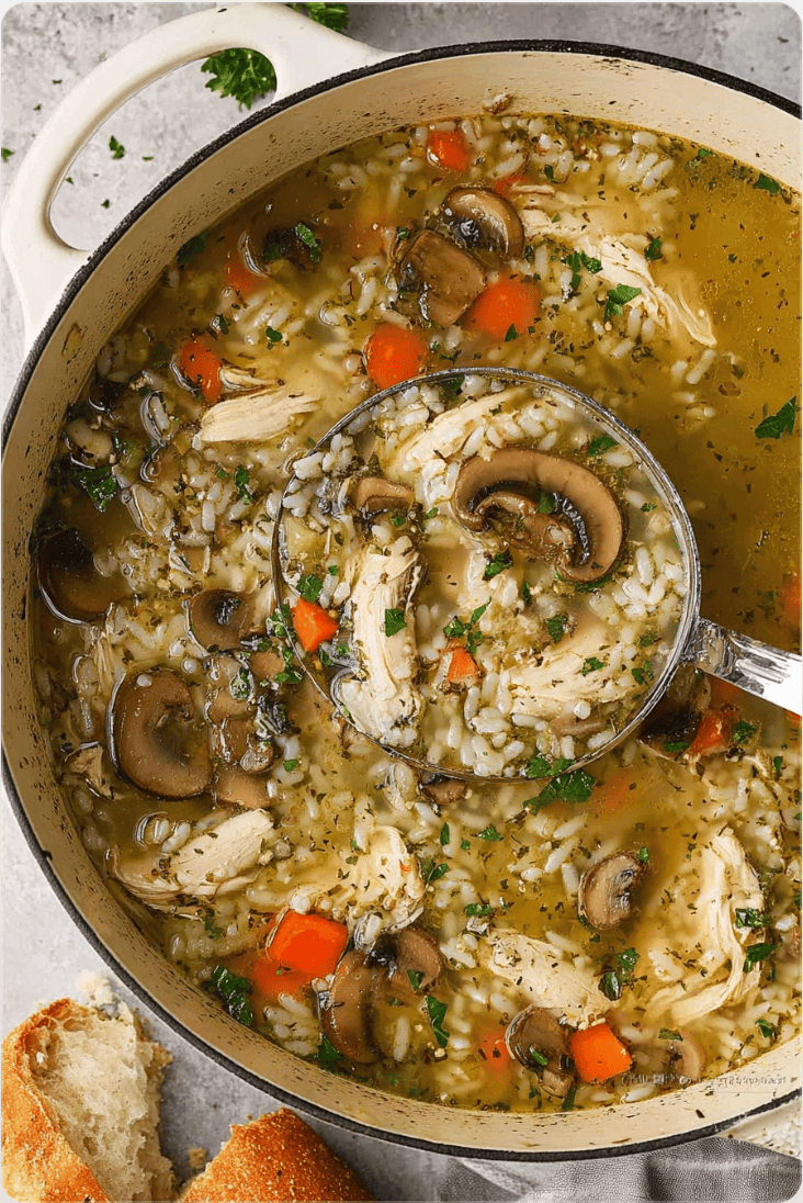 Chicken Mushroom Rice Soup 6 Chicken Mushroom Rice Soup Chicken Mushroom Rice Soup2 Chicken Mushroom Rice Soup