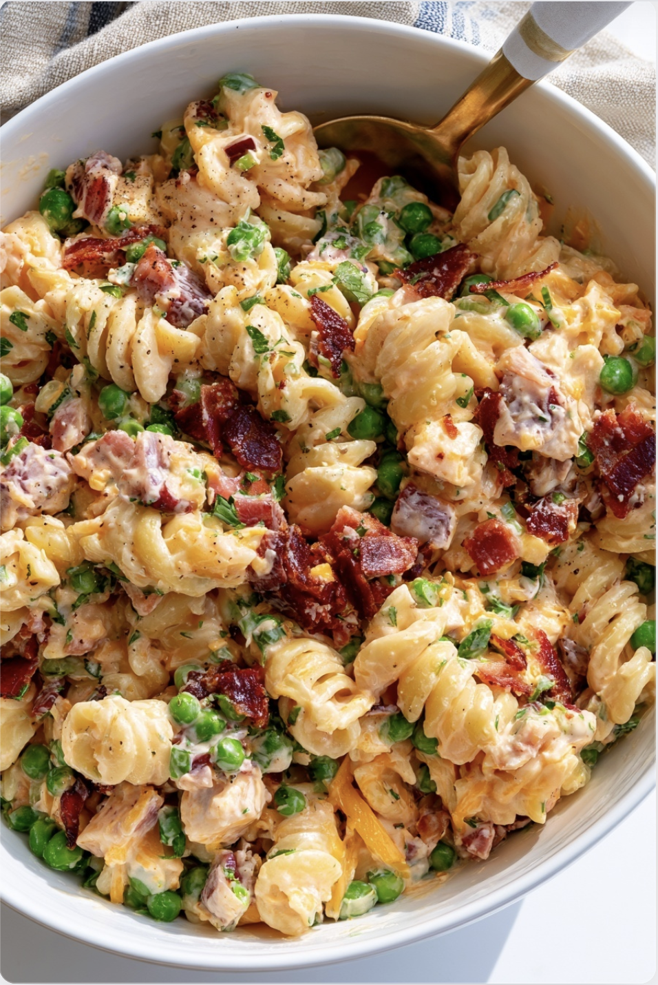 Creamy Bacon Ranch Pasta Salad2 Creamy Bacon Ranch Pasta Salad